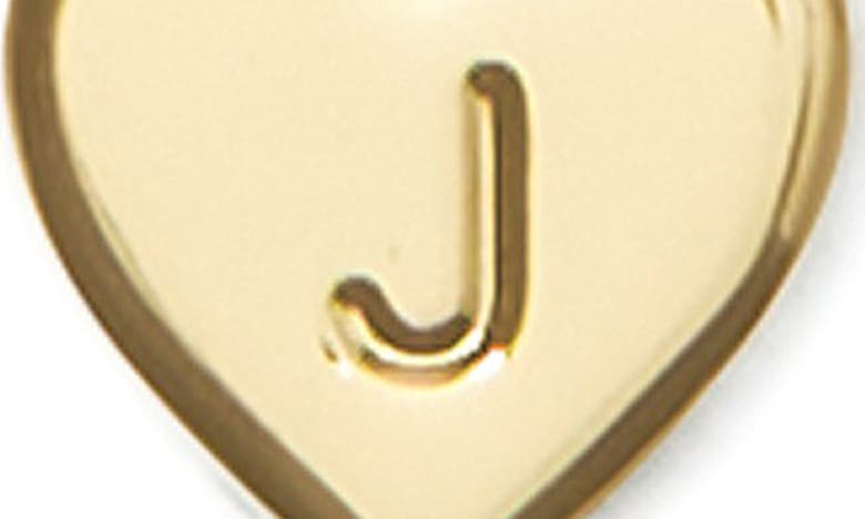 Shop Kate Spade Initial Heart Pendant Necklace In Gold - J