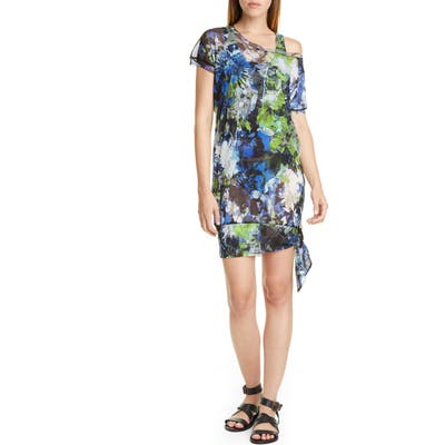 Fuzzi Off The Shoulder Minidress, Black