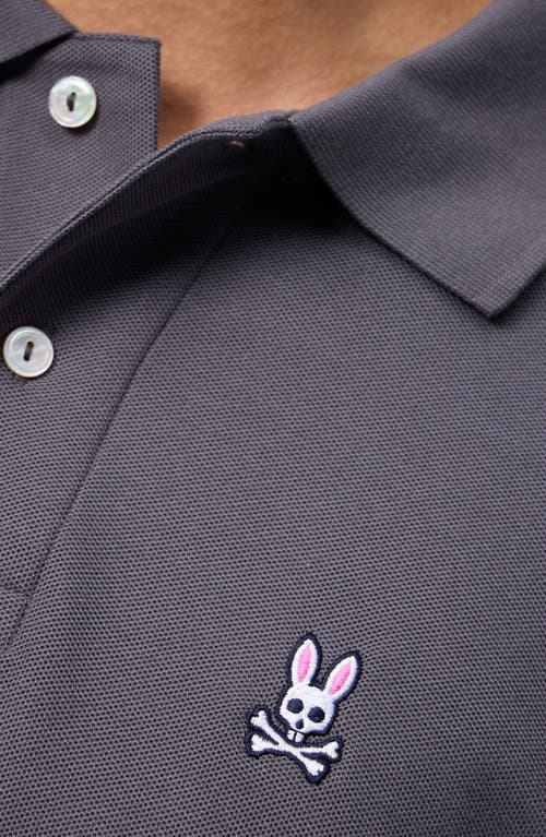 Shop Psycho Bunny Tempest Classic Piqué Polo In Blackened Pearl