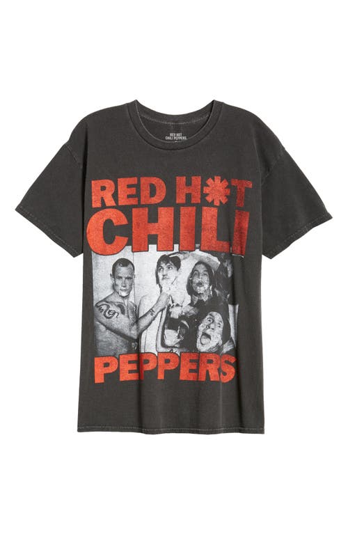 Shop Merch Traffic Red Hot Chili Peppers Oversize Graphic T-shirt In Black