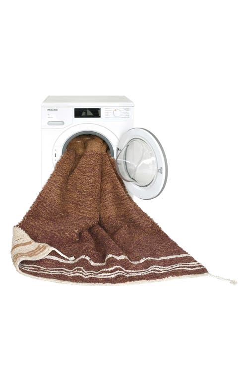 Lorena Canals Reversible Washable Recycled Cotton Blend Rug In Toffee/natural Light Honey
