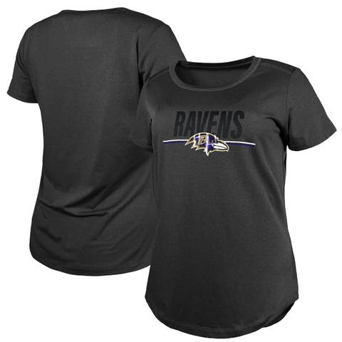 New Era Women's Baltimore Ravens Space Dye Black T-Shirt