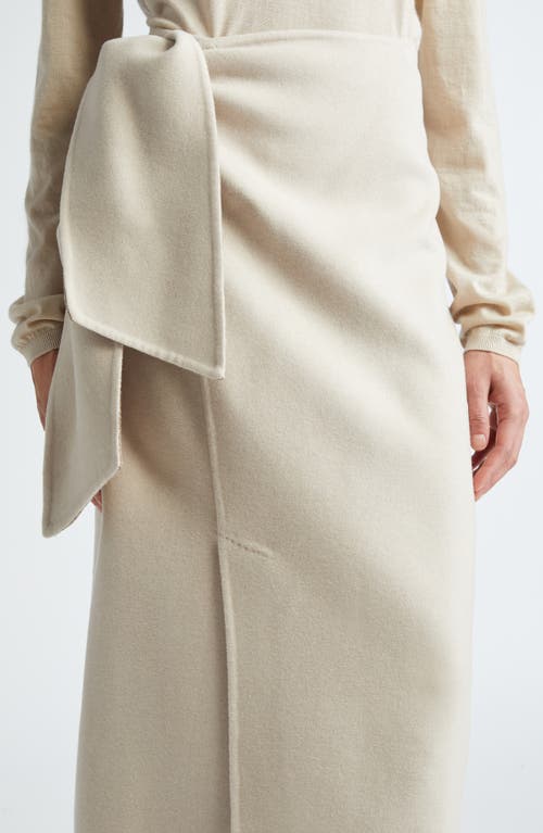 Shop Max Mara Zuppa Side Tie Wrap Skirt In Sand