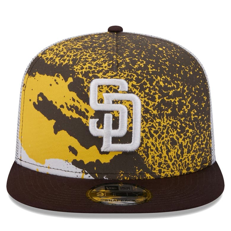 Shop New Era Brown San Diego Padres Court Sport 9fifty Snapback Hat
