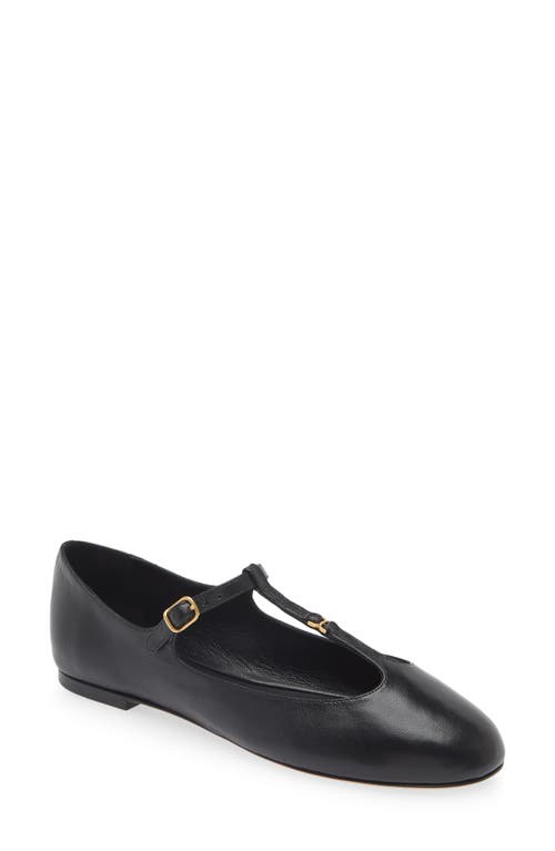 Chloé Marcie Mary-jane Python Print Leather Ballet Flats In 001 Black
