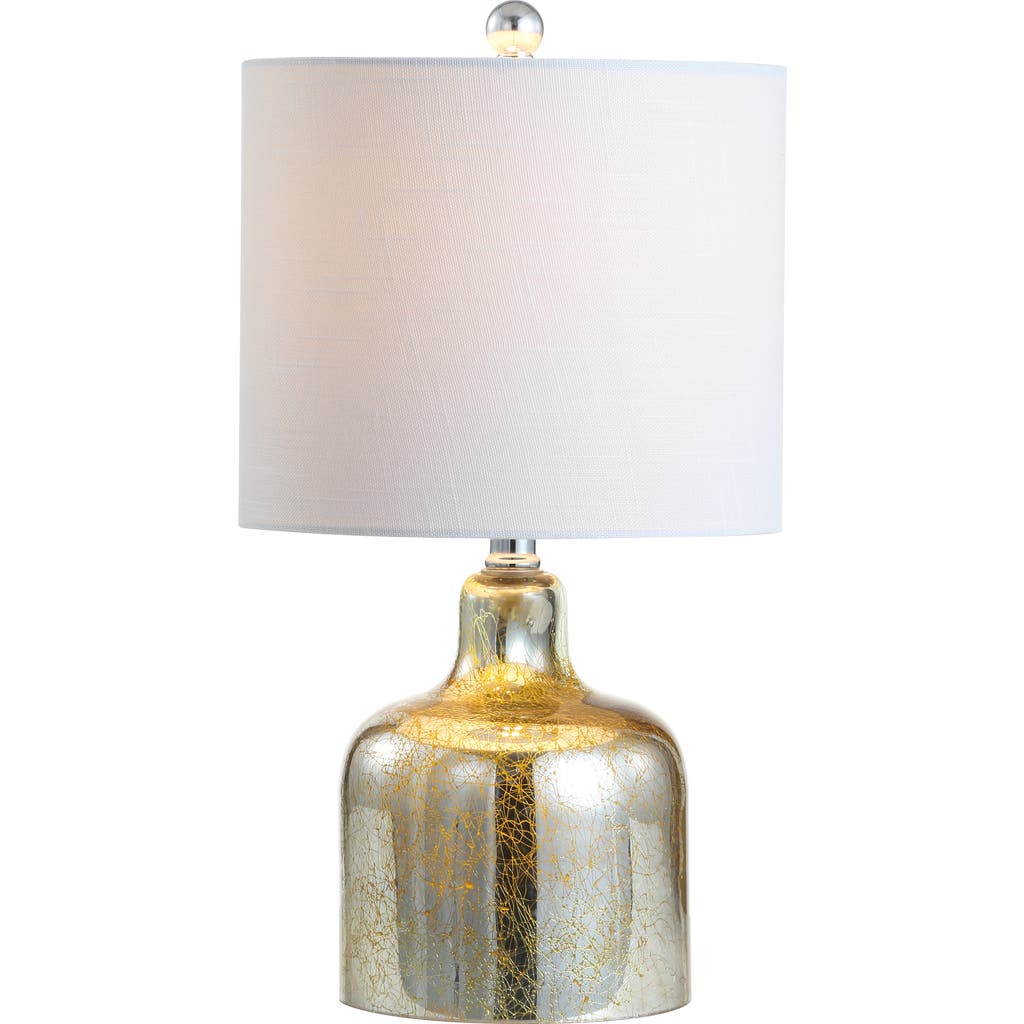 Jonathan Y Gemma Glass Bell Led Table Lamp In Gold