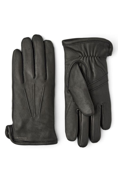 Andrew Leather Gloves in Black