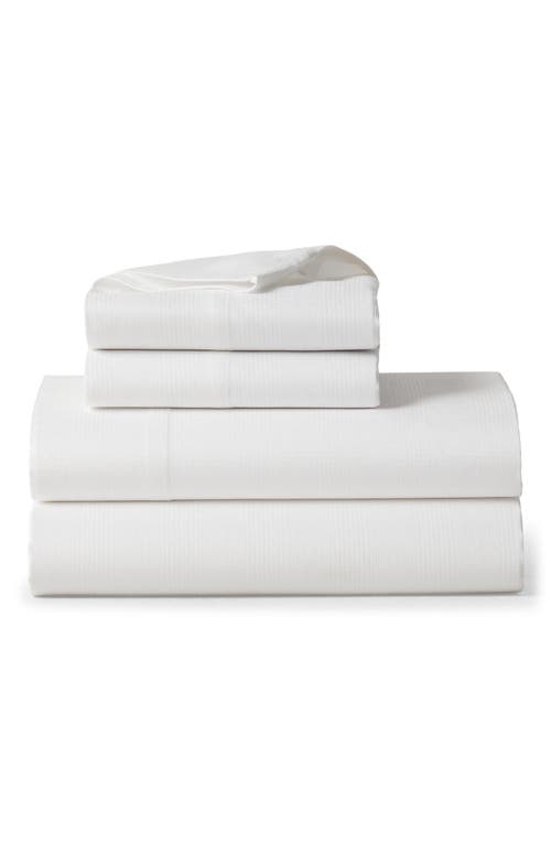Ralph Lauren Lovan Organic Cotton Jacquard Fitted Sheet in Studio White