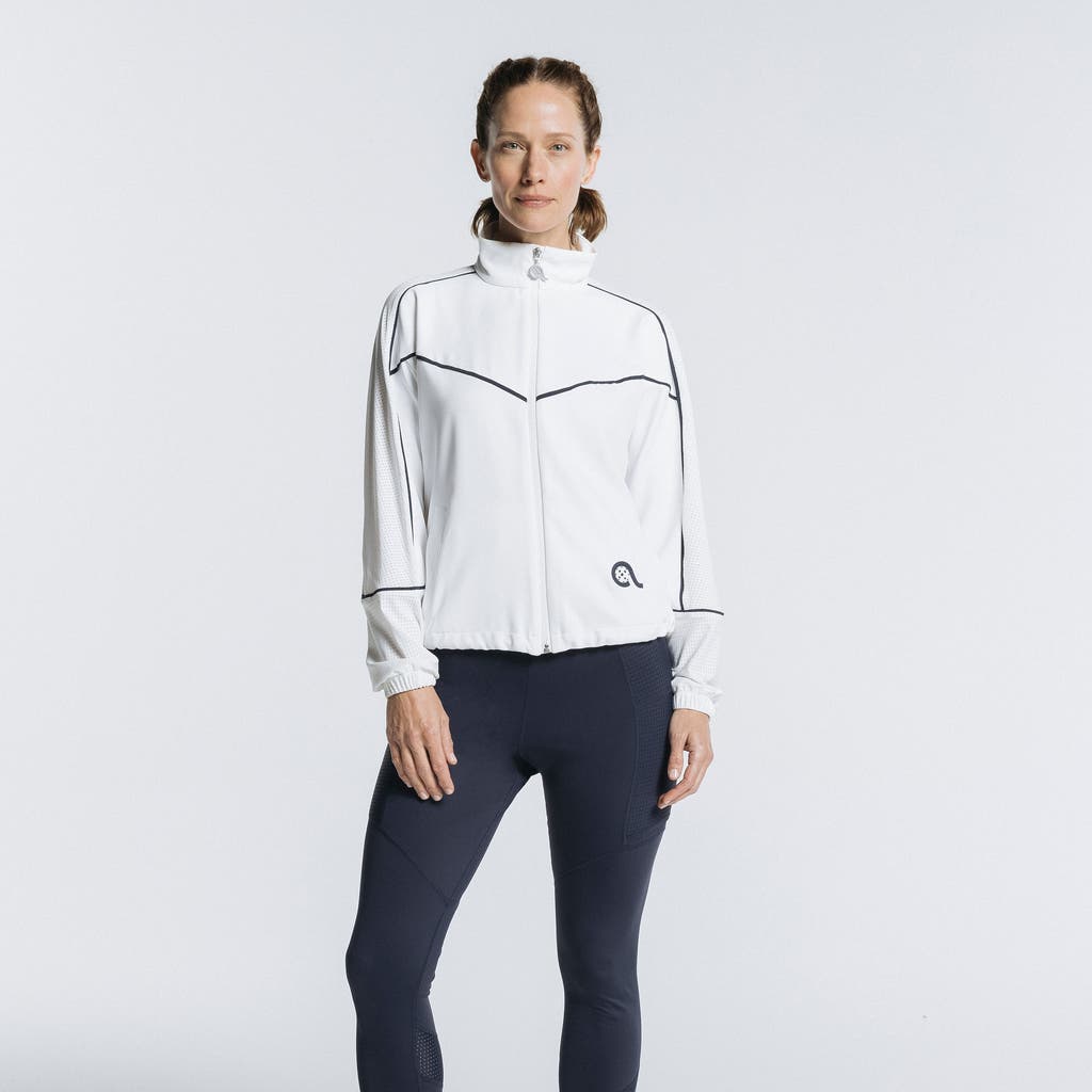 Avi Pace Jacket In White Lotus