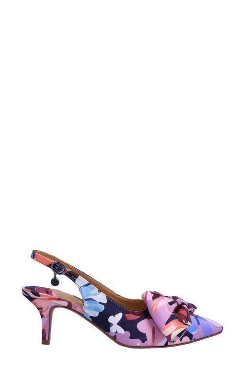 Shop J. Reneé J.renée Devika Slingback Pointed Toe Pump In Purple/blue/white