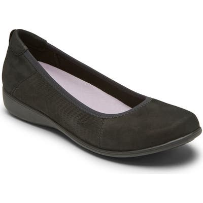 Aravon Abbey Ballet Flat - Black