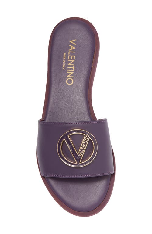 Shop Valentino By Mario Valentino Bugola Slide Sandal In Viola