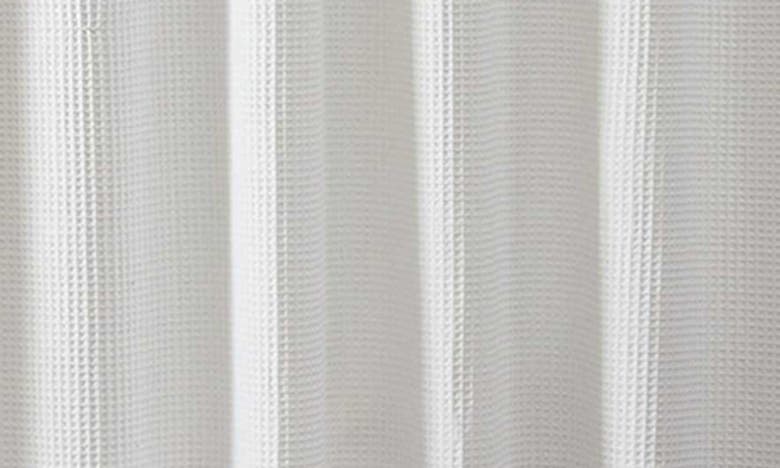 Shop Calvin Klein Waffle Weave Shower Curtain In White