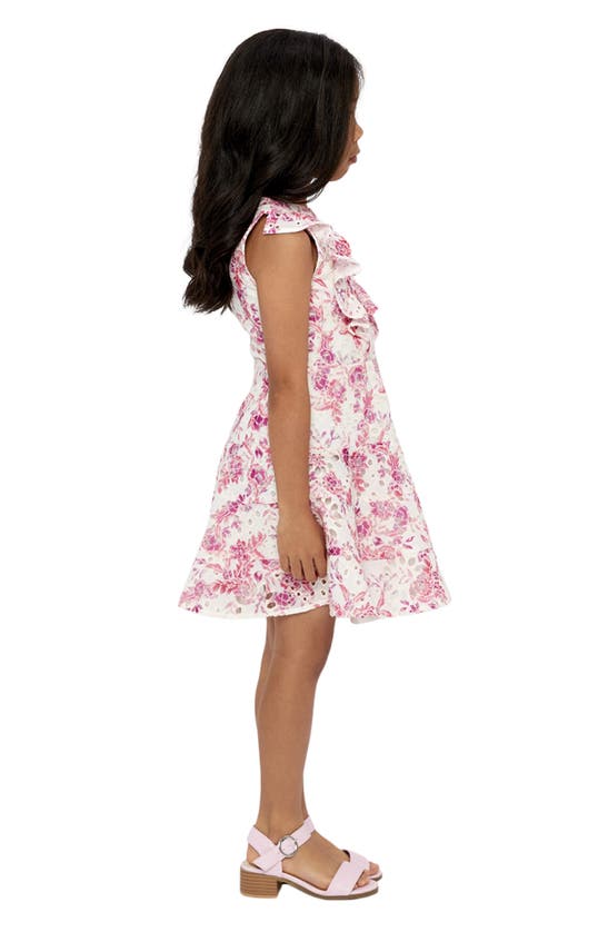 Shop Bardot Junior Kids' Sadie Broderie Dress In Pink Bloom