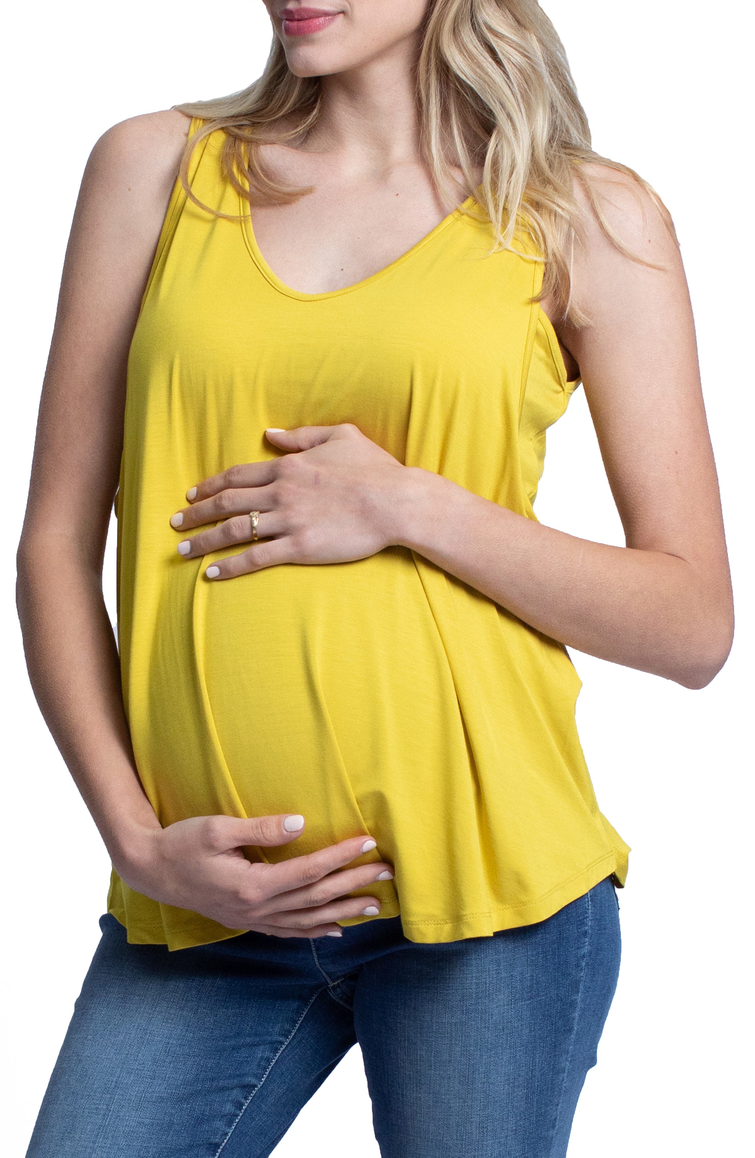 Yellow maternity shirt Clearance