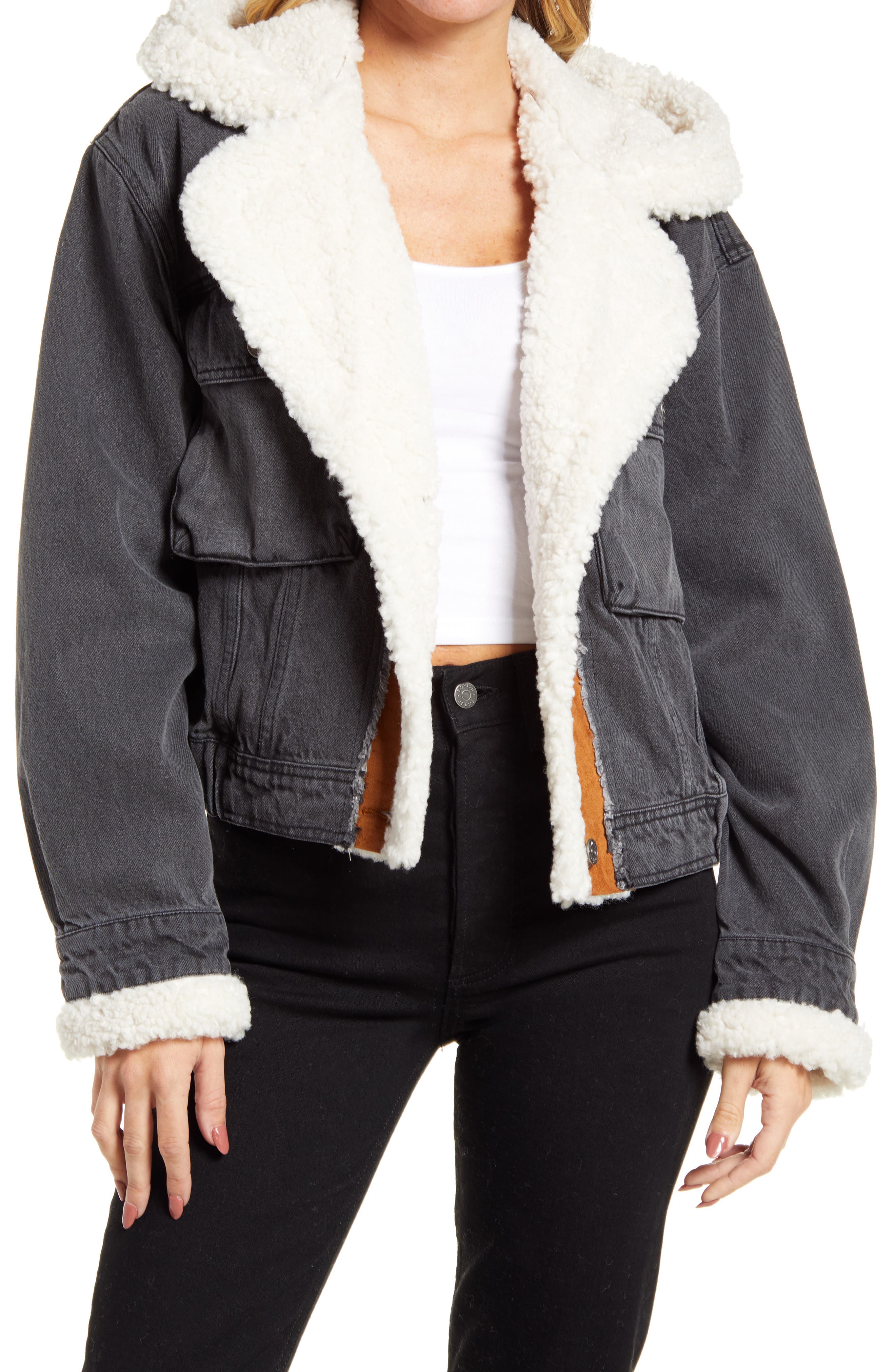 free people hooded denim jacket