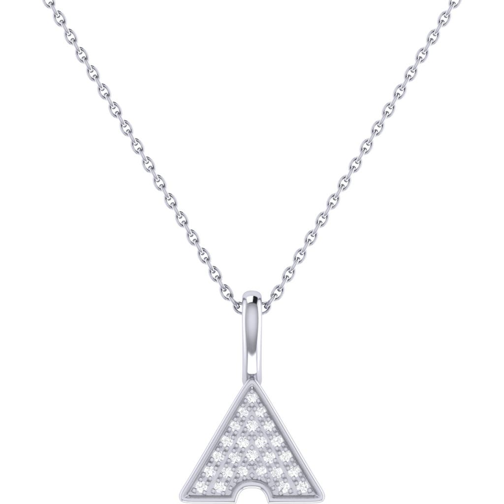 Luvmyjewelry Skyscraper Triangle Diamond Pendant In Sterling Silver In Silver