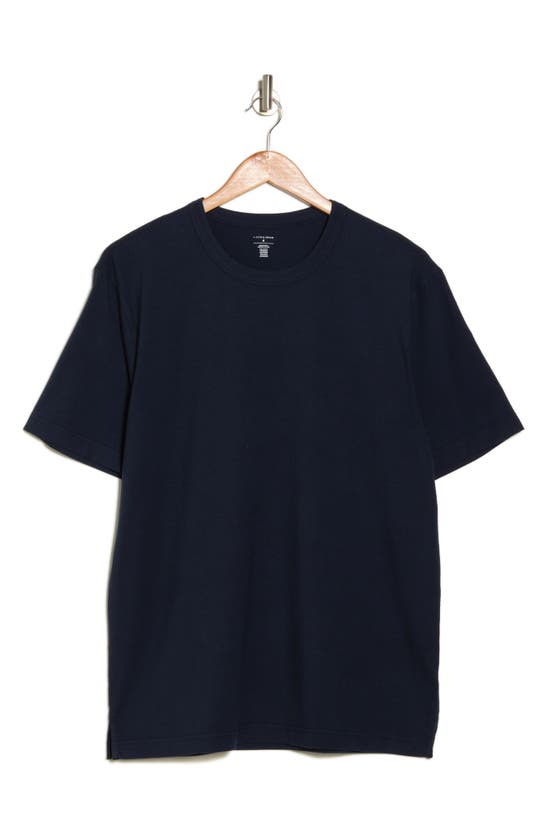 Shop 14th & Union Crewneck Cotton & Modal T-shirt In Navy Blazer