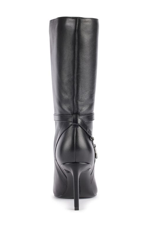 Karl Lagerfeld Paris Sharina Wedge Sneaker In Black