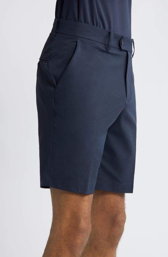 Shop J. Lindeberg Vent Flat Front Performance Golf Shorts In Jl Navy