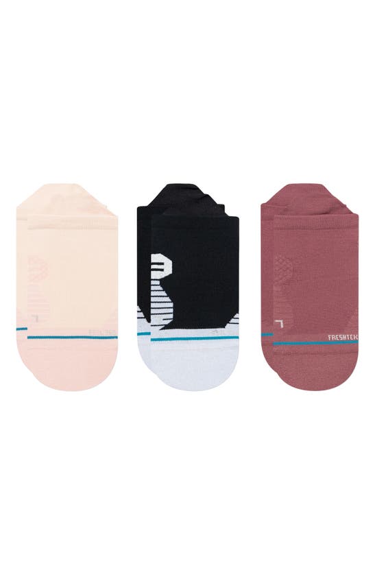 Stance Circut Assorted 3-packtab No-show Socks In Rebel Rose