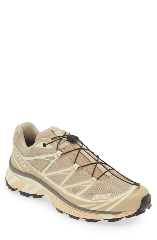 Shop Salomon Gender Inclusive Xt-6 Mindful Sneaker In White Pepper/tyellow/falcon