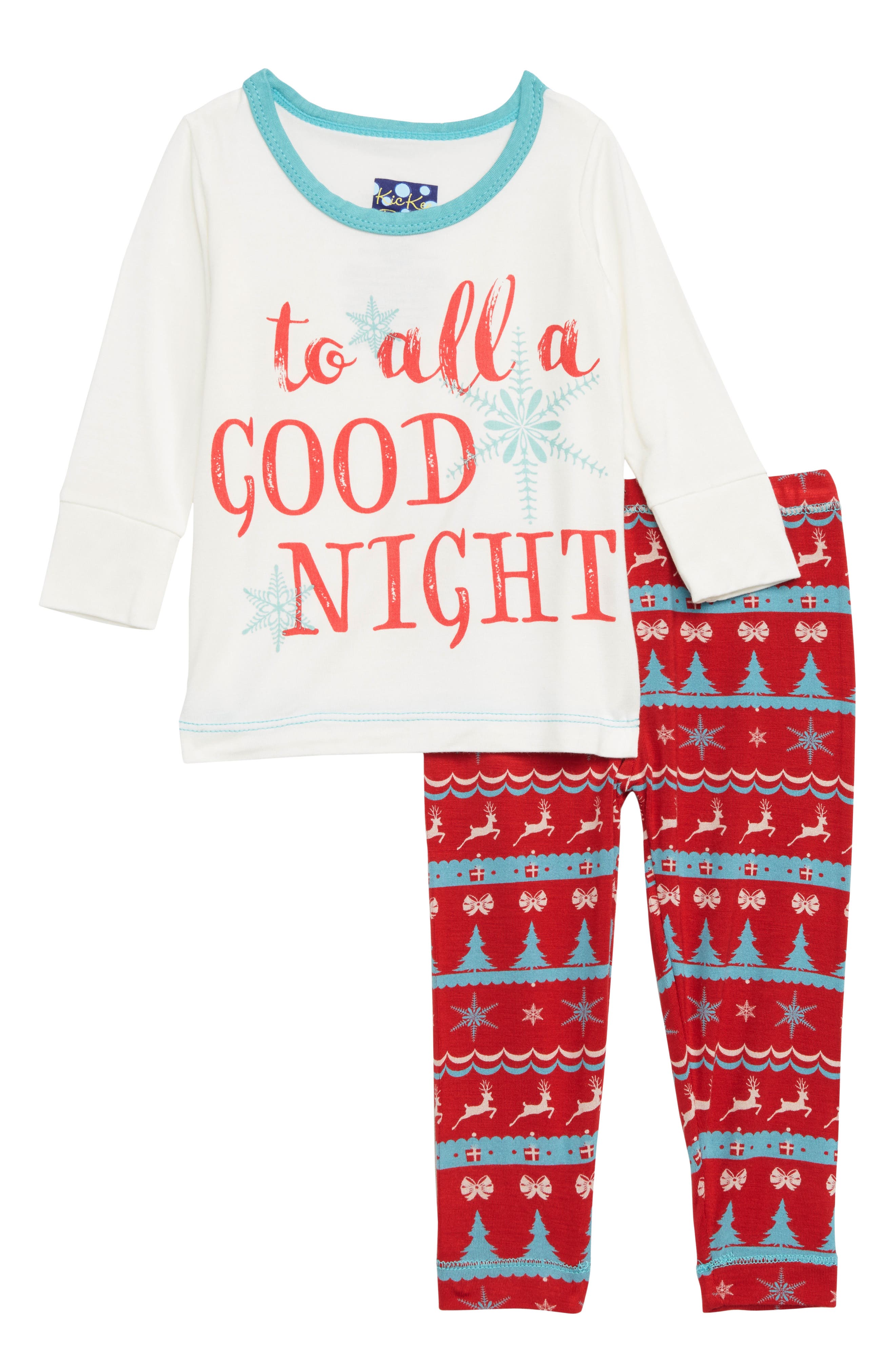 Kickee Pants Print Fitted TwoPiece Pajamas (Baby Girls) Nordstrom