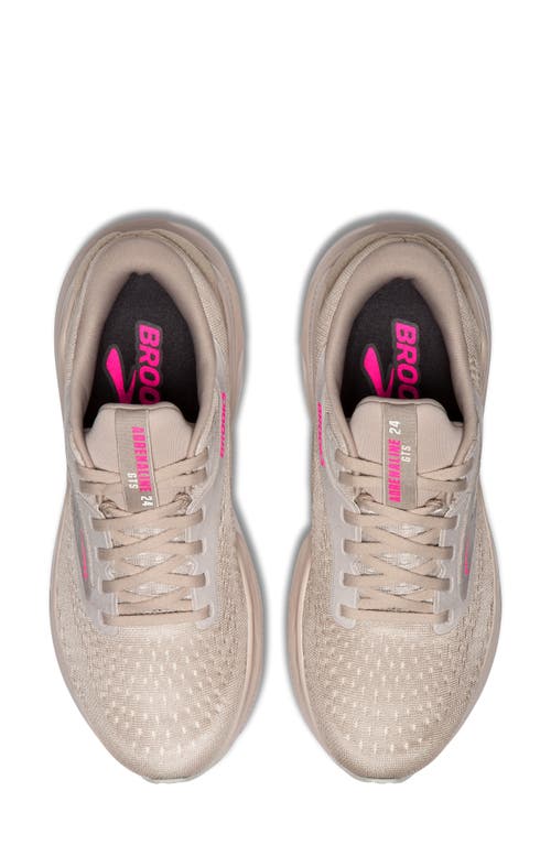 Brooks Adrenaline Gts 24 Running Shoe In Pink