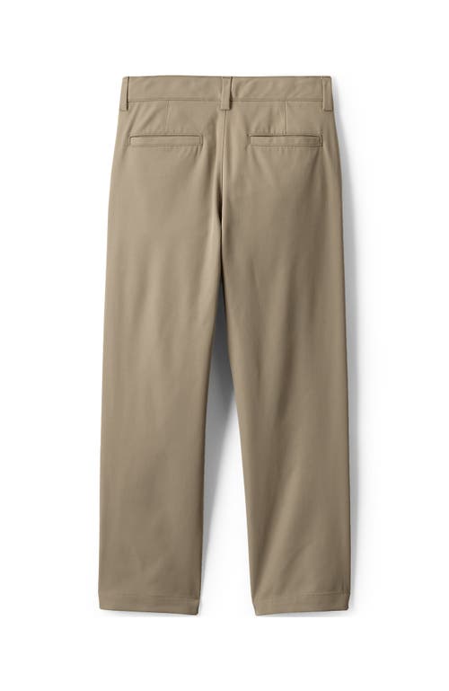 Lands' End Boys Iron Knee Active Chino Pants In Khaki