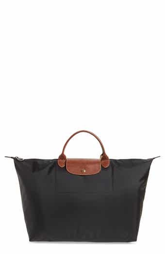 AUTH NWOT Longchamp Women's Le Pliage Neo Drawstring Nylon Black Bucket Bag