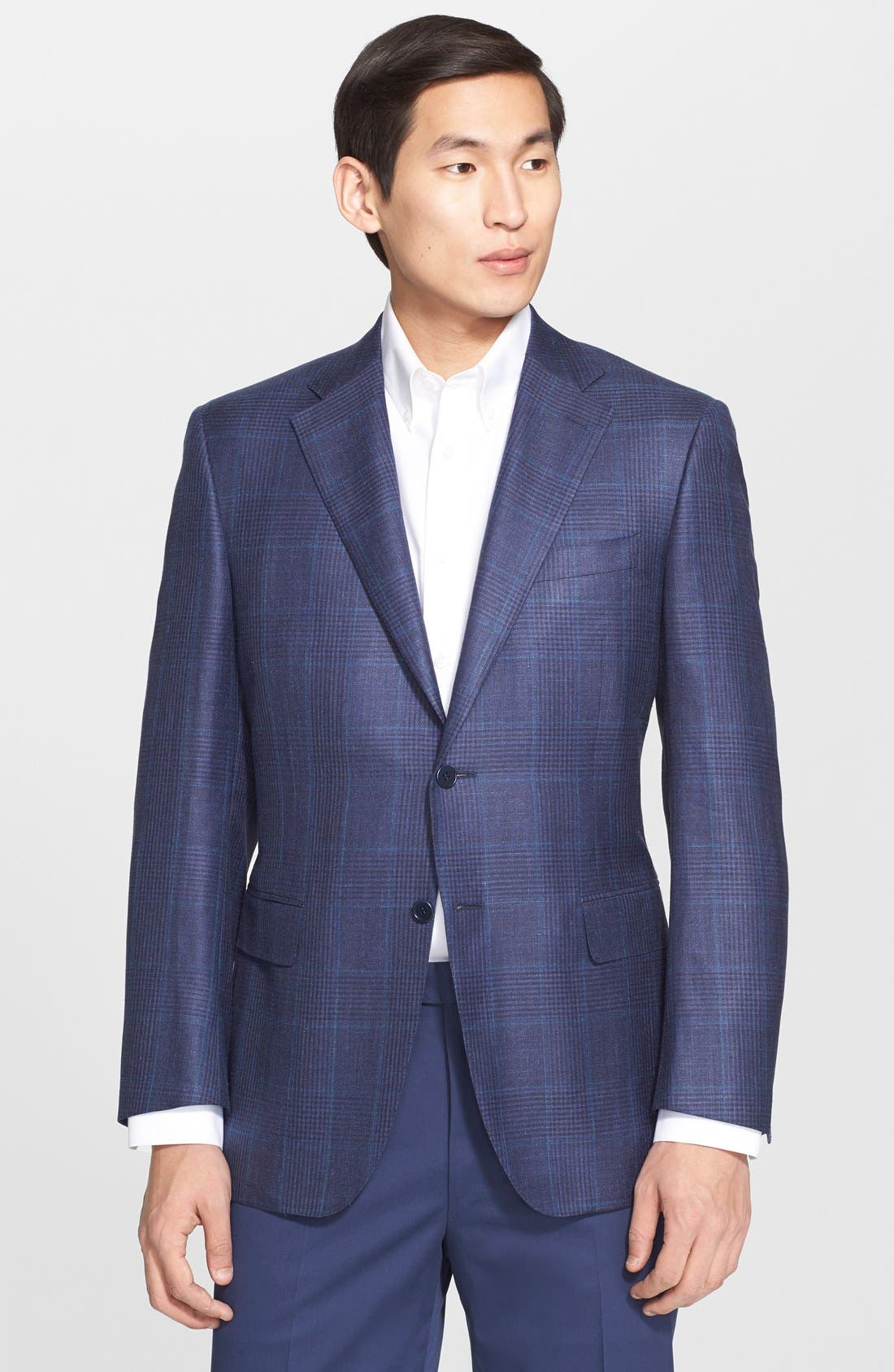 Canali Classic Fit Plaid Wool Blend Sport Coat Nordstrom