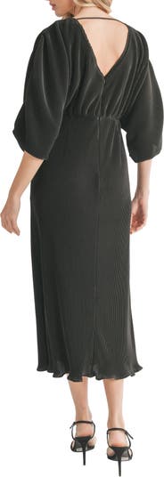 Vince pleated clearance twist front dress