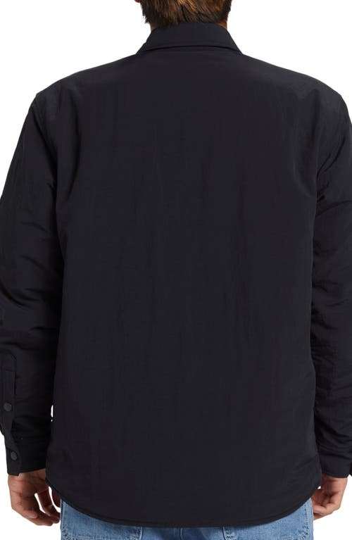 Quiksilver Cold Snap Water Repellent Shacket In Black.