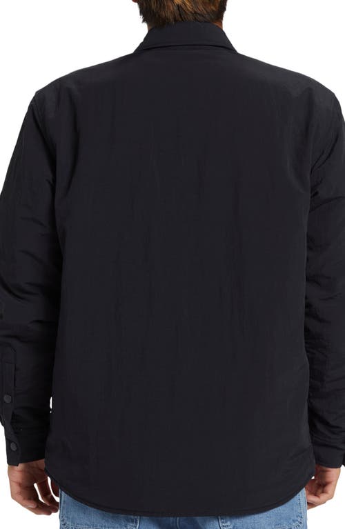 Shop Quiksilver Cold Snap Water Repellent Shacket In Black.