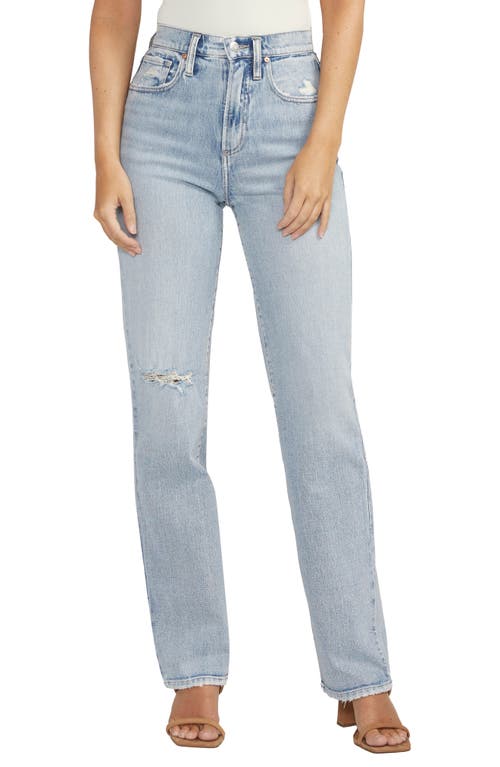 Silver Jeans Co. Highly Desirable High Waist Straight Leg Jeans in Indigo at Nordstrom, Size 25 28