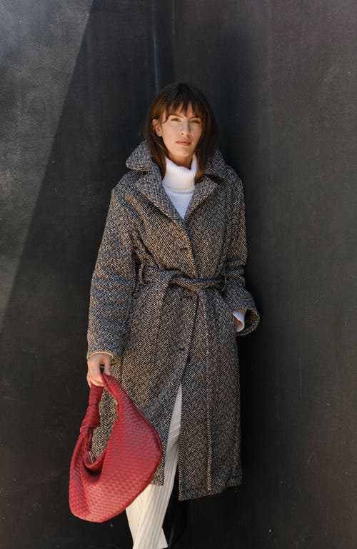 Whimsy + Row Emilia Coat In Black/white