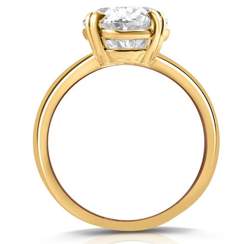 Bliss Diamond Certified 5ct Oval 14k Yellow Gold Diamond Engagement Ring Lab Grown In 14k Yellow Gold