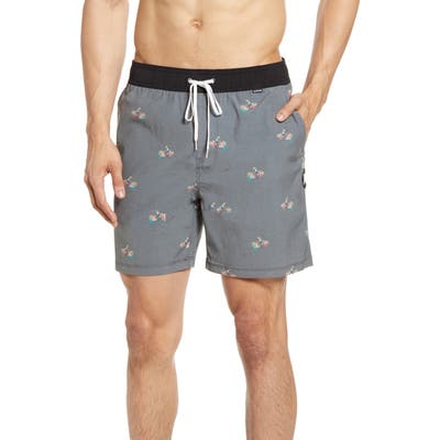 Hurley Canopy Volley Swim Trunks, Black