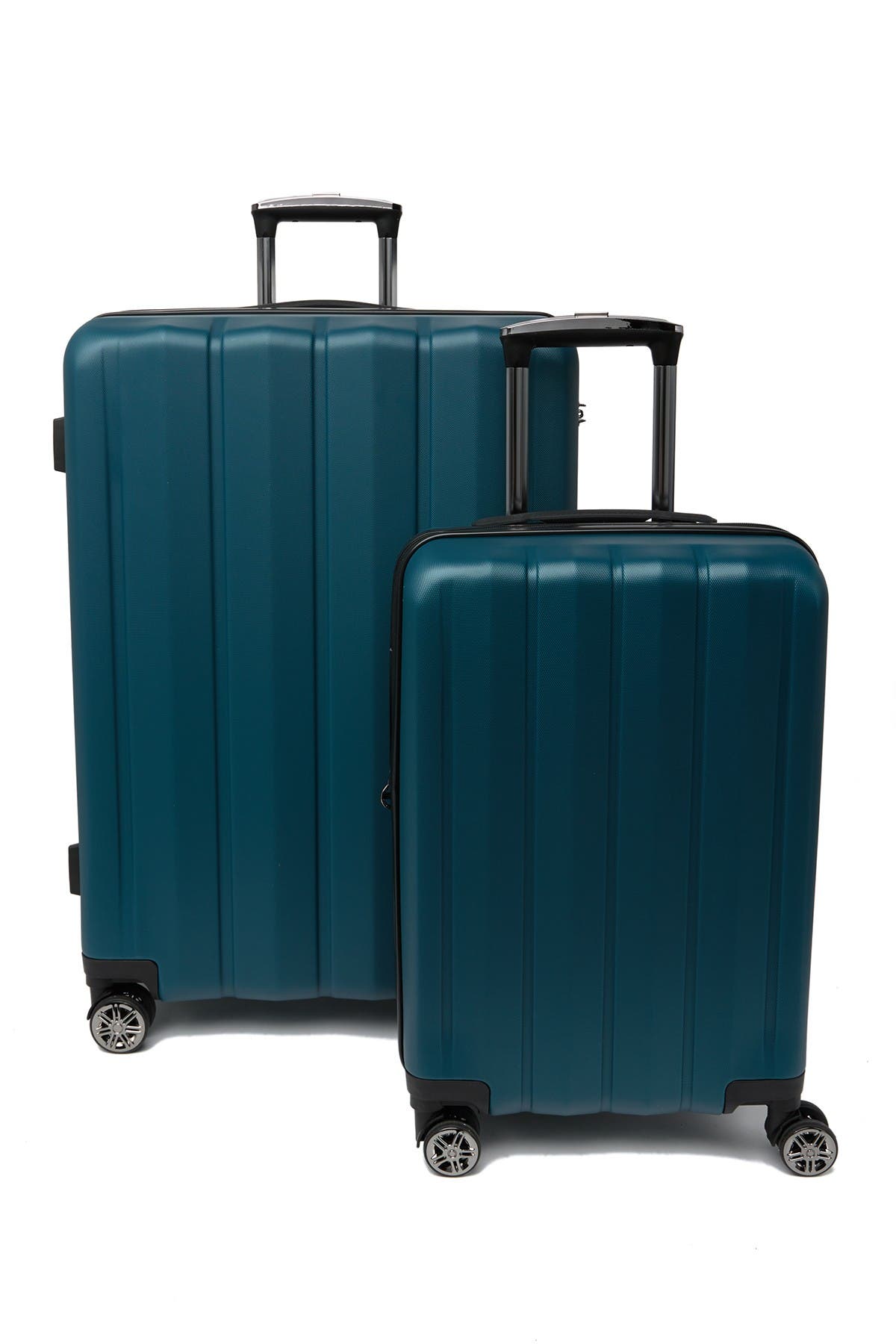 calpak teal luggage