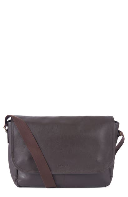 Click to view more detailed imagery on our partner's website Barbour Leather Messenger Bag Chocolate