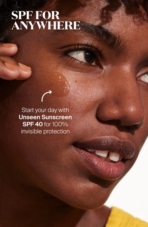 Supergoop !® Unseen Sunscreen Jumbo + Go Set $78 Value In No Color