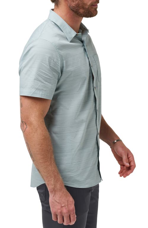 Shop Travismathew Bee Canyon Stretch Short Sleeve Button-up Shirt In Arona