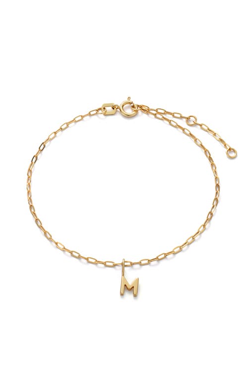 Ana Luisa 10k Gold Letter Bracelet In M