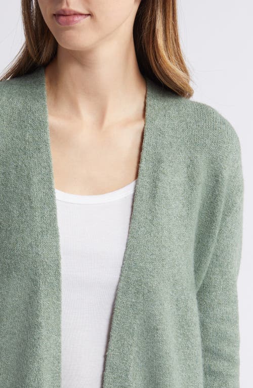 Shop Caslonr Caslon(r) Open Front Cardigan In Green Dune