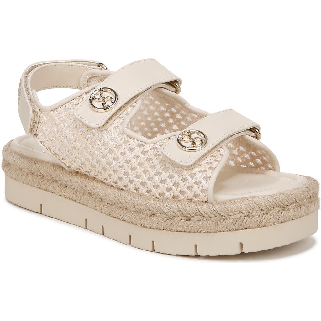 Sam & Libby Women's Austin Double Strap Flatform Sandals In Modern Ivory