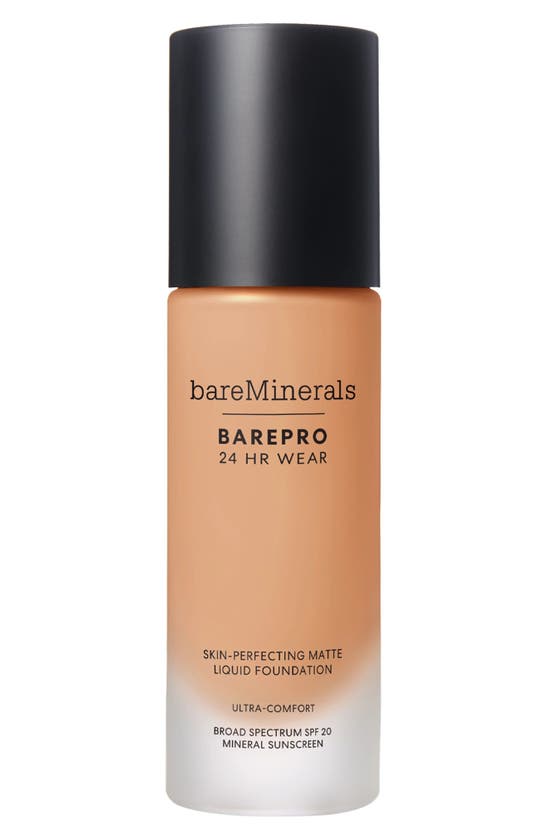 Shop Bareminerals Barepro 24hr Wear Skin-perfecting Matte Liquid Foundation Mineral Spf 20 Pa++ In Medium 37 Warm