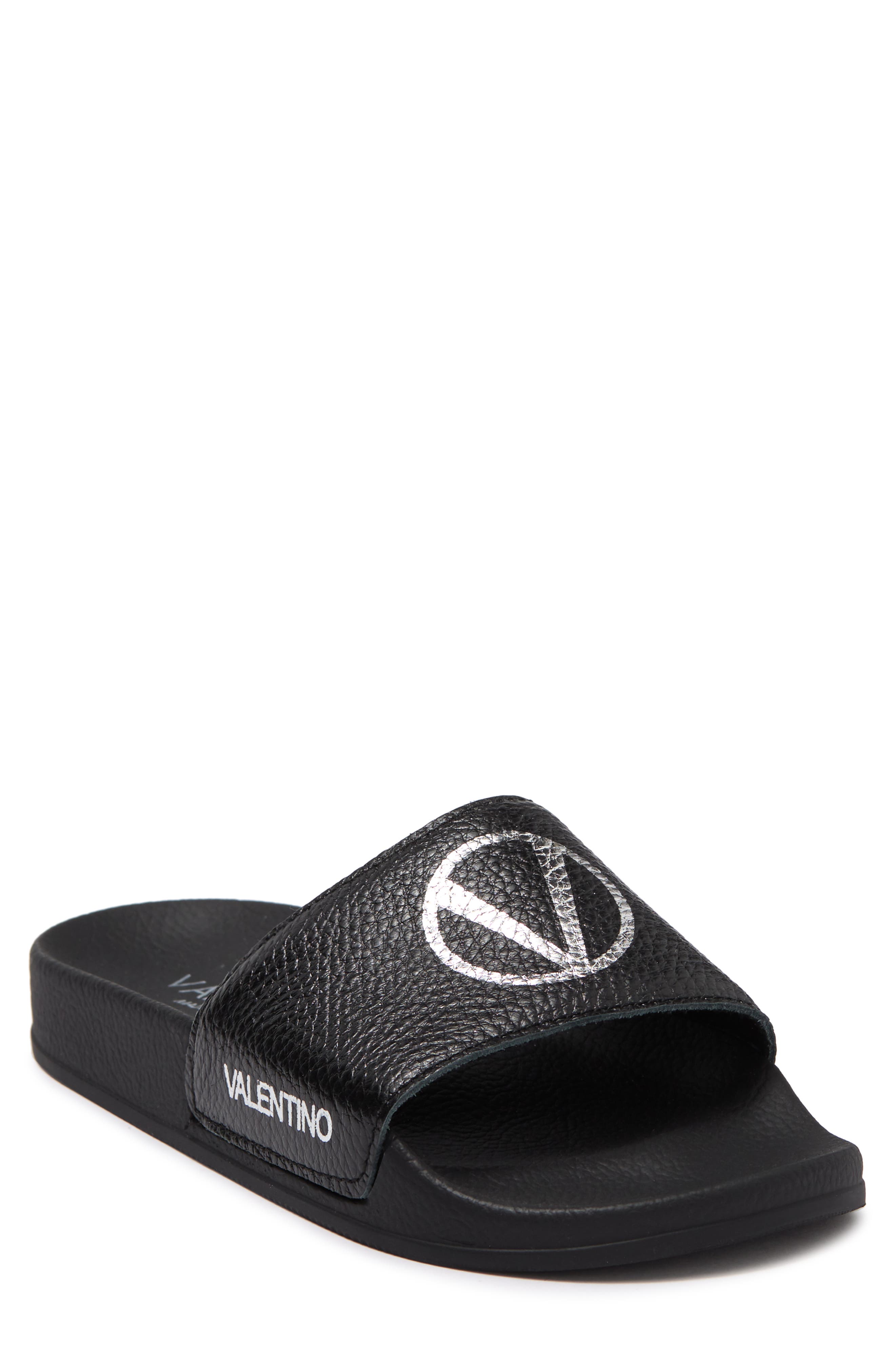 Valentino By Mario Valentino Miranda Slide Sandal In Black ModeSens