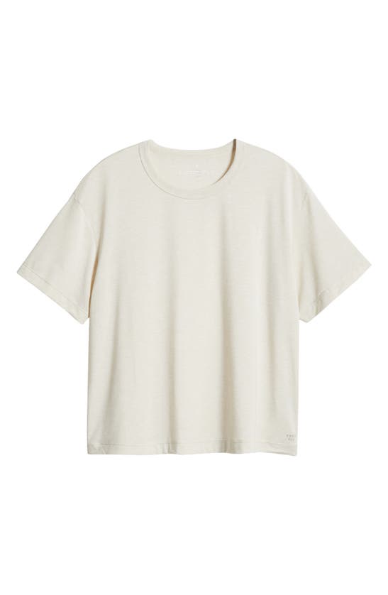 Shop Free Fly Elevate Boxy T-shirt In Heather Birch