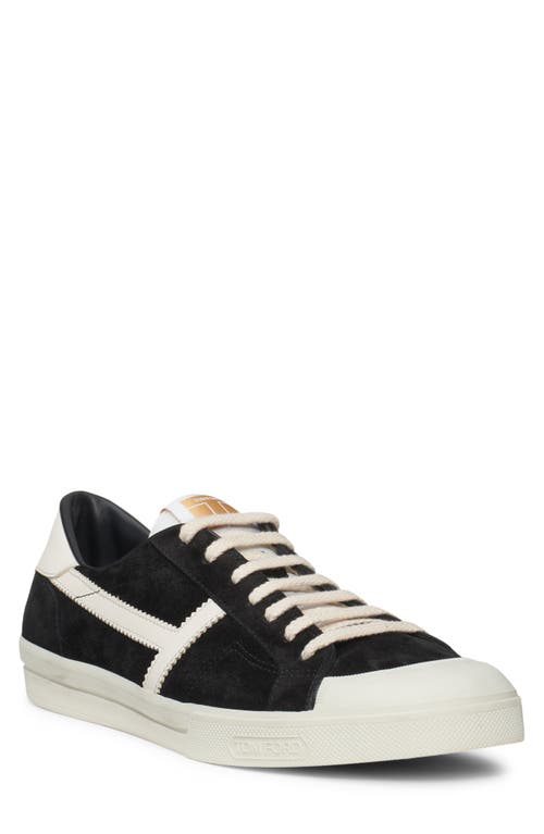 Tom Ford Jarvis Low Top Sneaker In Black/beige/cream