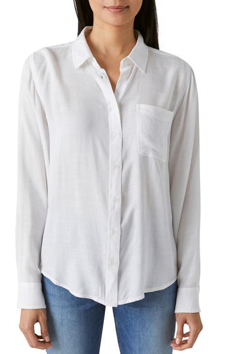 white boyfriend shirt for women | Nordstrom